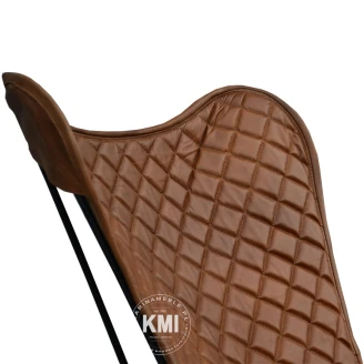 meble do sypialni industrialny fotel Butterfly CHECKED