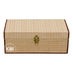 Walizka Boho Plecionka – wiklina & rattan, meble indyjskie, drewniane