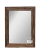 meble loftowe industrialne lustro w ramie ze starego drewna Driftwood 120x90