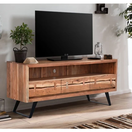 Szafka RTV Organic – Meble Drewniane w Stylu Loftowym