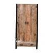 front szafy industrialnej na wysokich metalowych nozkach stelarza meble w stylu loft