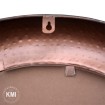 meble vintage okrągłe lustro w metalowej ramie 80x80 copper