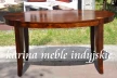 meble kolonialne - stół owalny indyjskie z drewna