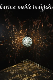 Lampa Marrakesh z Koralikami – Okrągła Lampa Orientalna