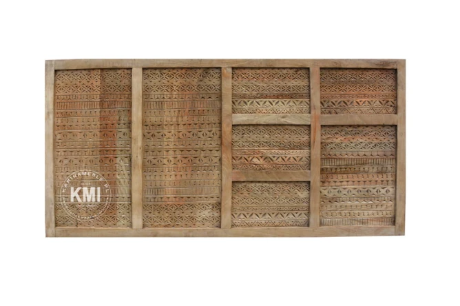 meble kolonialne panel dekoracyjny drewniany zagłówek MONSOON