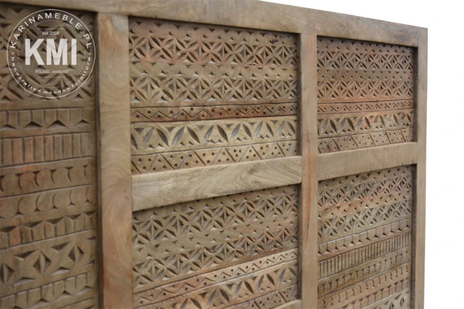meble loftowe panel dekoracyjny drewniany zagłówek MONSOON
