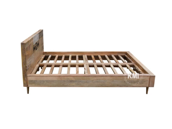 meble indyjskie łóżko orientalne Qumin boho scandi lite drewno mango