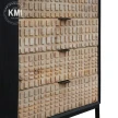 meble industrialne drewniana komoda z szufladami CHECKERS