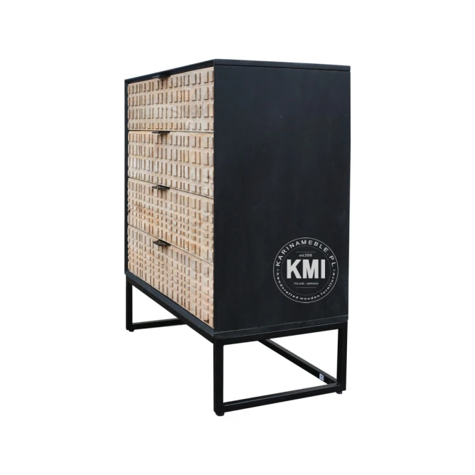 meble designerskie drewniana komoda z szufladami CHECKERS