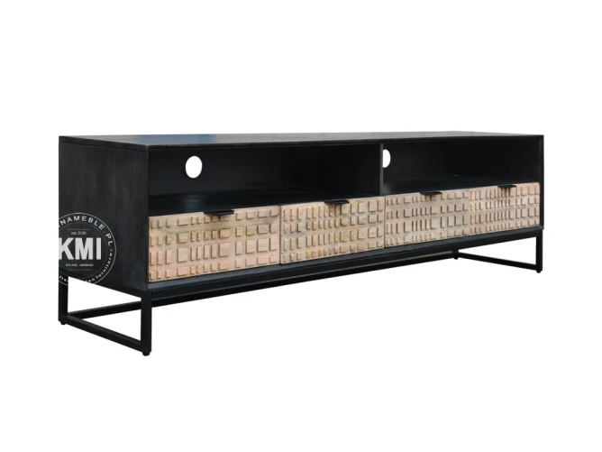 meble designerskie  drewniana szafka rtv CHECKERS
