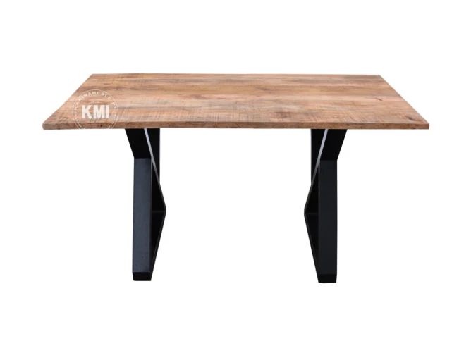meble kolonialne loftowy stół drewniany mango 120x80 postarzany