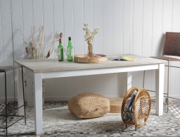 Stół HAMPTON 152x90 cm z Litego Drewna Mango | Styl Nadmorski