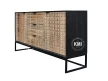 salon loftowy meble drewniana komoda CHECKERS 150 cm