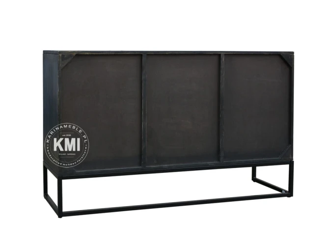 meble drewniane sypialnia loftowa komoda CHECKERS 130 cm
