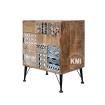 meble orientalne szafka TAKAYA postarzana metalowe nogi