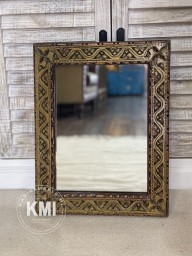meble orientalne kolorowe indyjskie lustro 42x50