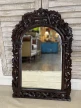 meble orientalne rzeźbione drewniane lustro indyjskie 49x72