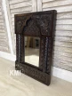 meble orientalne w stylu boho zdobione indyjskie lustro 44x61