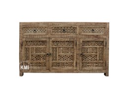 Drewniana Komoda Shanti 150 cm | Meble indyjskie orientalne rzeźbienia
