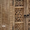 meble salon drewniana komoda w stylu boho Shanti rzeźbiona patynowana