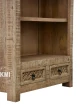 detale rzeźbionych frontów szuflad w biblioteczce Shanti styl boho