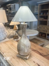 drewniana podstawa do lampy  postarzana