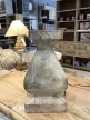 meble indyjskie lampa stołowa drewniana postarzana baza bez abażura