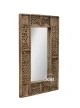 meble salon indyjskie lustro boho Shanti rzeźbione 60x90 cm