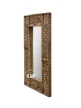 meble loftowe indyjskie lustro boho Shanti rzeźbione 60x90 cm