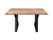 meble salon loftowy stół drewniany mango 150x90 postarzany