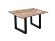 Stół industrialny z mango 120×90 cm – postarzany blat i metalowa konstrukcja