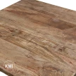 meble vintage loftowy stół drewniany na metalowych nogach 75x75 postarzany