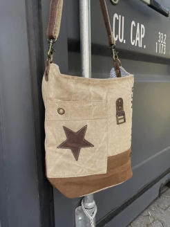 torba na ramię listonoszka eco Dirtbags trykot canvas skóra