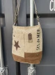 torba na ramię listonoszka loft Dirtbags trykot canvas skóra