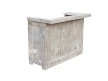 bielony drewniany bar w stylu hampton lite drewno mango profil boczny