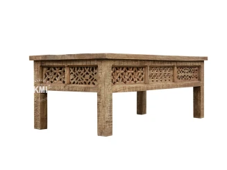 Orientalny Stolik Shanti 120x60 z Litego Drewna | Meble Indyjskie