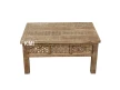meble shabby chic stolik drewniany Shanti rzeźbiony patynowany