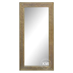 meble indyjskie lustro w złotej ramie  60x120 styl boho
