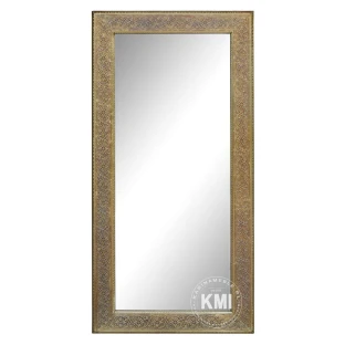meble indyjskie lustro w złotej ramie  60x120 styl boho