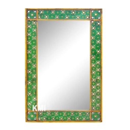 ręcznie malowane lustro indyjskie 60x90 orientalny styl boho