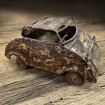 meble vintage metalowy model samochodu postarzany loftowy