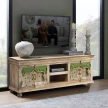 indyjska szafka rtv Samira zielona meble orientalne boho salon