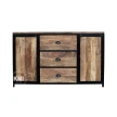 meble industrialne komoda drewno mango metal