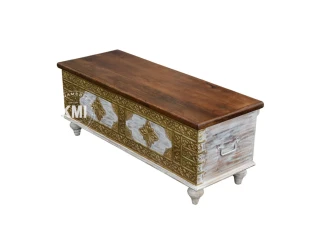 meble loftowe  drewniany kufer Golden Bazaar orientalny