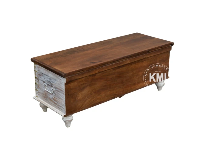 meble rustykalne drewniany kufer Golden Bazaar orientalny