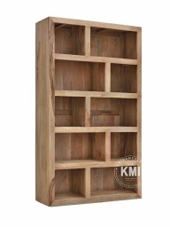 Duży Regał Indyjski | Biblioteczka z Drewna Mango | 200 cm