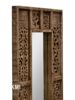 meble kolonialne indyjskie lustro orientalne Shanti rzeźbione 75x150 cm