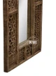 meble salon indyjskie lustro drewniane rzebione Shanti rzeźbione 75x150 cm