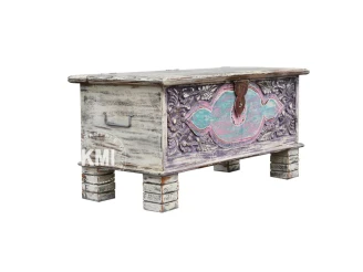 meble indyjskie orientalne  drewniana skrzynia boho kolorowa