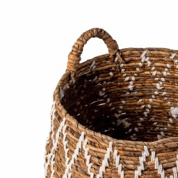 plecione kosze z liści bananowca - komplet 2 szt.
